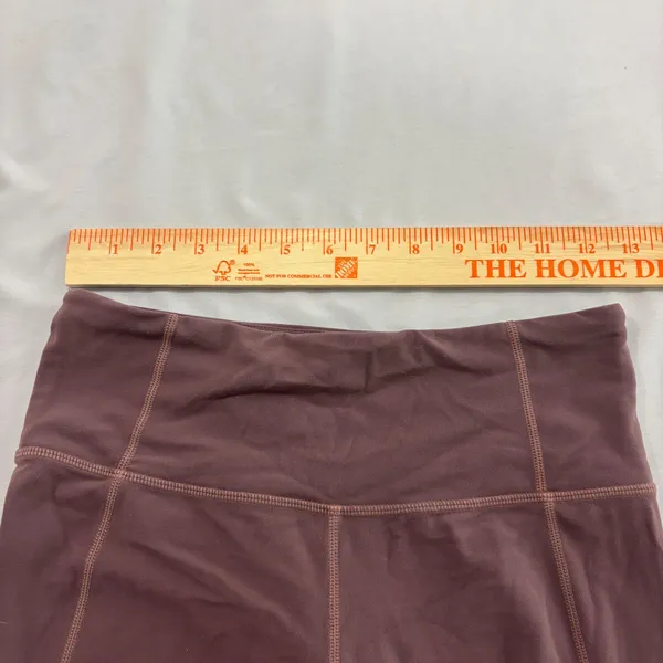 Athleta Mesh Inset High Rise Leggings Plum Mauve Womens Small - Image 2
