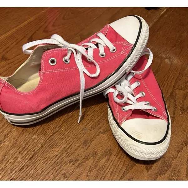 Converse Chuck Taylor All Star Low‎ Top Pink Canvas Sneakers Women US 8 - Image 2