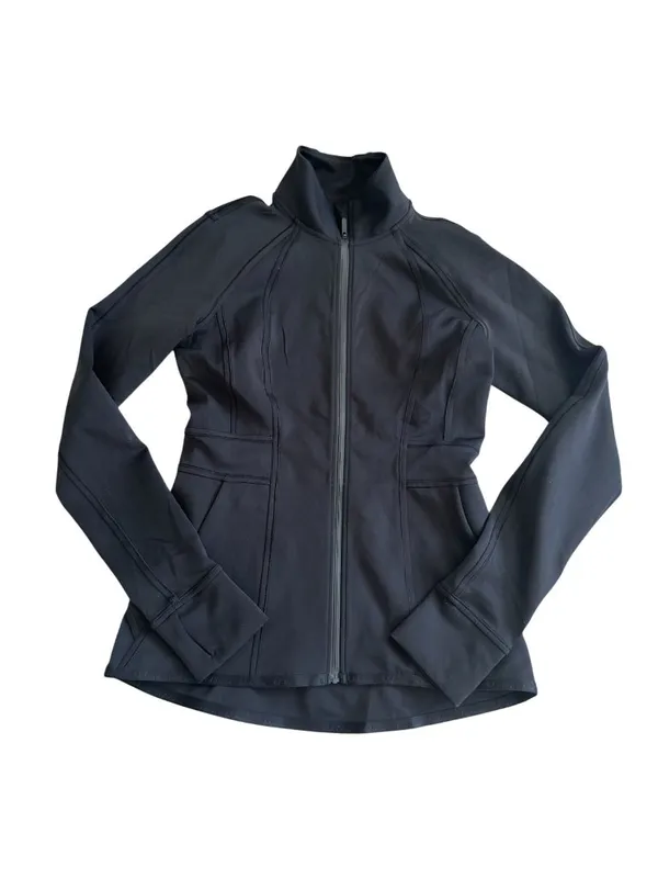 LULULEMON Women's Black Track Zip Jacket Size 6 - Image 3