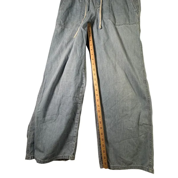 Torrid Feel The Fit Chambray Wide Leg Pull On Pants Drawstring Women 00 10 12 XL - Image 7