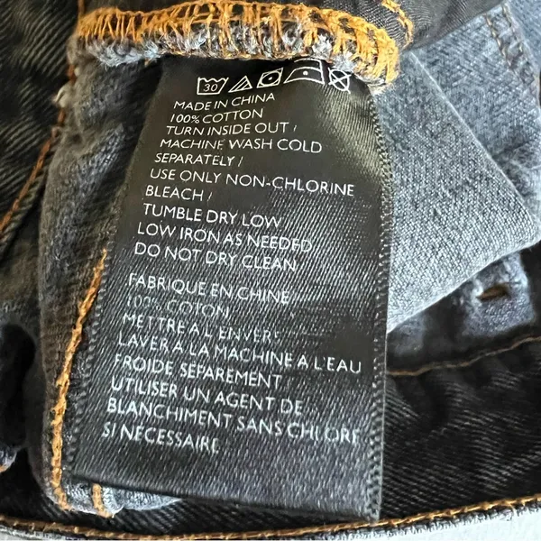 BDG Urban Outfitters Super High Waist Wide Leg Jeans w/ Orange Stitching size 27 - Image 10