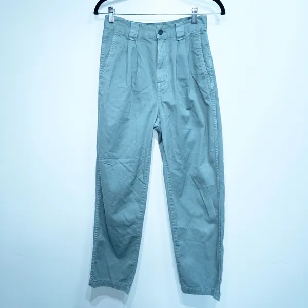 Madewell Overcast Green Garment-Dyed Tapered Chino Pants Size 25 - Image 2