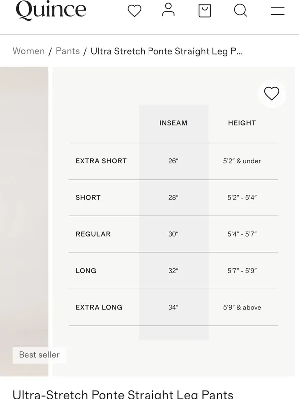 Quince Ultra Stretch Ponte Straight Leg Pants Espresso - Image 4