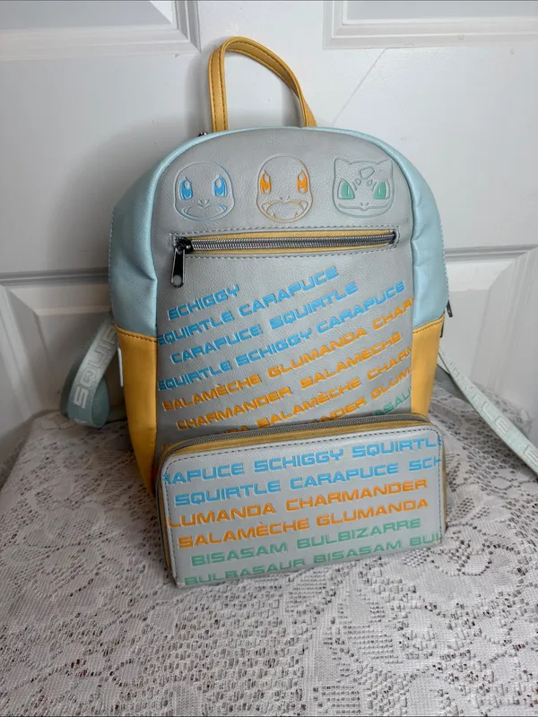 Loungefly Pokémon Exclusive all character backpack with matching wallet - Image 2