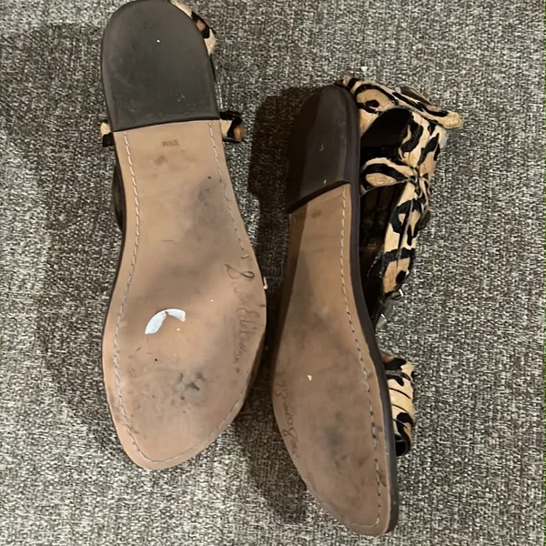 Sam Edelman animal print bejeweled sandals - Image 4