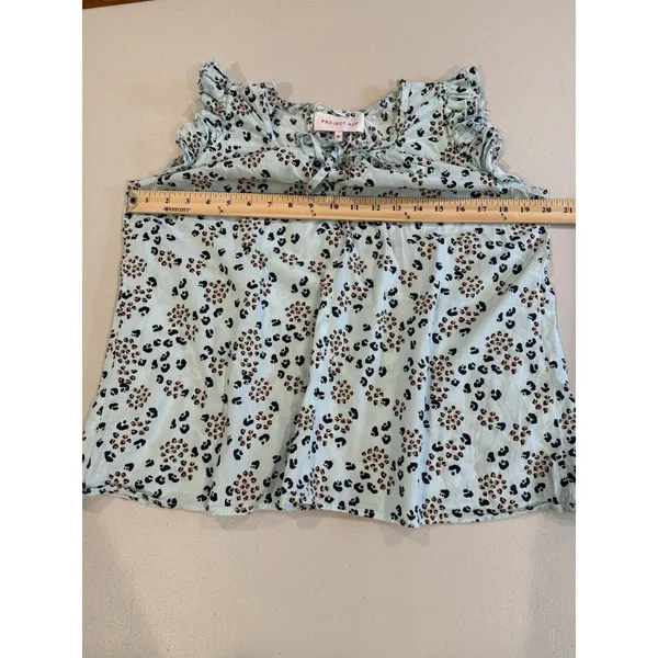 Project Rem Top Womens Medium Cheetah Print 100% Cotton Lightweight Vacation - Image 5