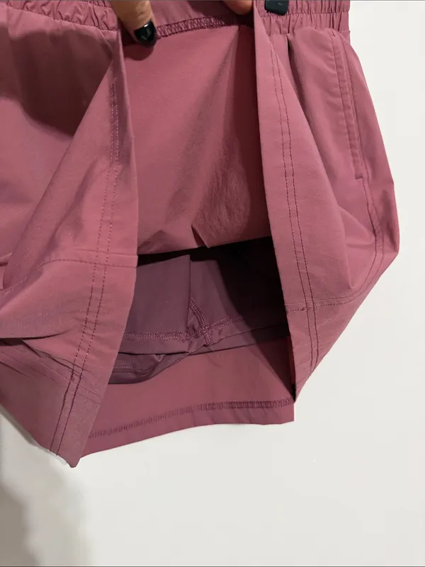 Avalanche Drawstring Athletic Skort in Mauve - Image 7