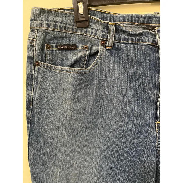 New York & Co Bootcut Denim Jeans Women’s 18 Tall Blue Rinsed Vintage - Image 4