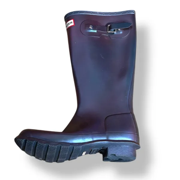 Hunter Original Tall Gloss Rain Boots Purple Iridescent Waterproof Wellies 5 - Image 2