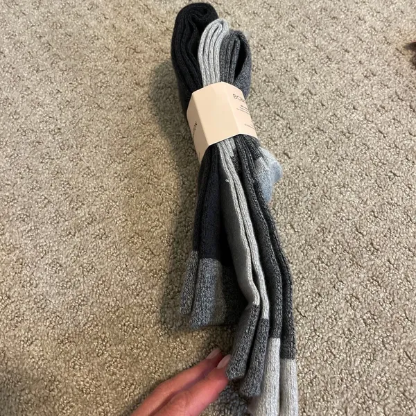 NWT- BCBGeneration Super Soft 3 Pairs Gray Long Socks - Image 3