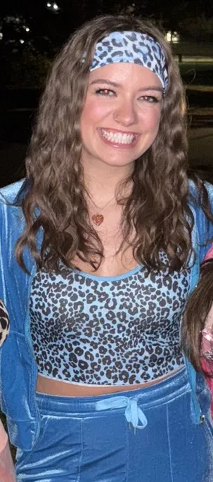 Cheetah print crop tank Blue Size M - Image 2