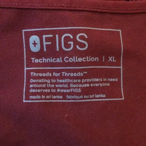 Figs casma maroon scrub top xl women - Image 5