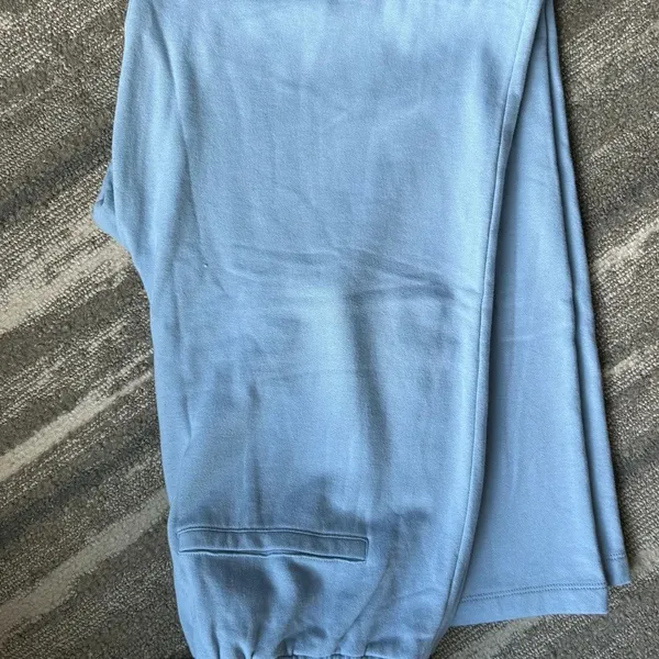 NWT chaser light blue wide leg joggers/ lounge pants drawstring size M - Image 3
