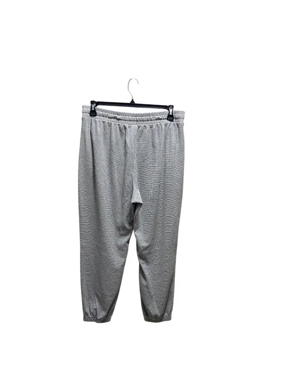 Fabletics Waffle Knit Joggers Gray Size XL Athleisure Cozy Casual Spring Workout - Image 11