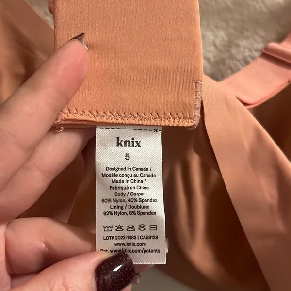 ✨Knix Padded V Neck Wireless Pink Ginger Sz 5 Bra✨ - Image 8