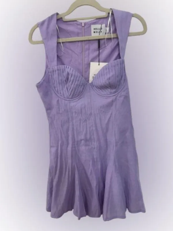 Nwt Hello Molly romper NOTHING BUT LOVE ROMPER LILAC - Image 3
