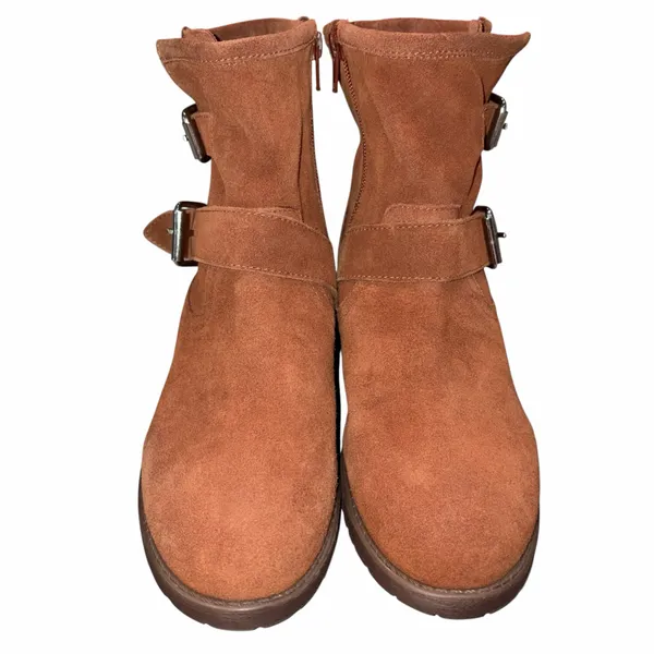 Steve Madden Alick Suede Moto Boots 8 - Image 3