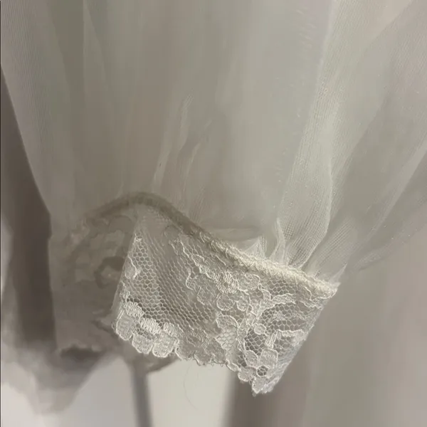VTG Formfit Rogers Sheer White Lace Lingerie Bridal Whimsical. - Image 5