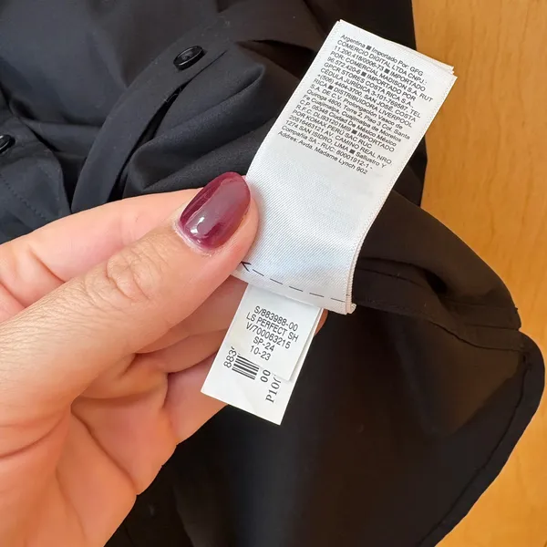Banana Republic Perfect Shirt Women XS Black Long Sleeve Button Down 883988-00-1 - Image 6
