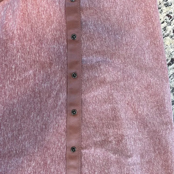 Lululemon Vinyasa heathered auburn convertible snap layering scarf or shawl - Image 9