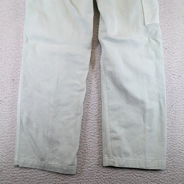 Tna‎ Aritzia Women Pale Green Carpenter Workwear Straight Leg Utility Pants Sz 4 - Image 9
