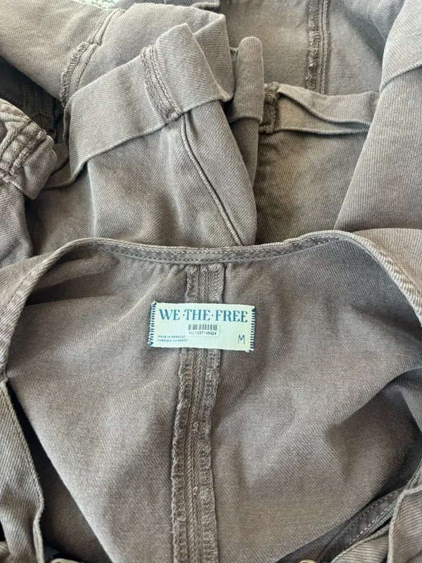 Free People Overalls Short Denim - Image 5