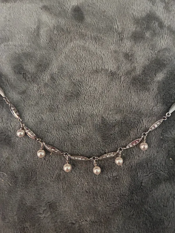 Vintage Swarovski Silver Toned Necklace With Swan Tag - Image 2