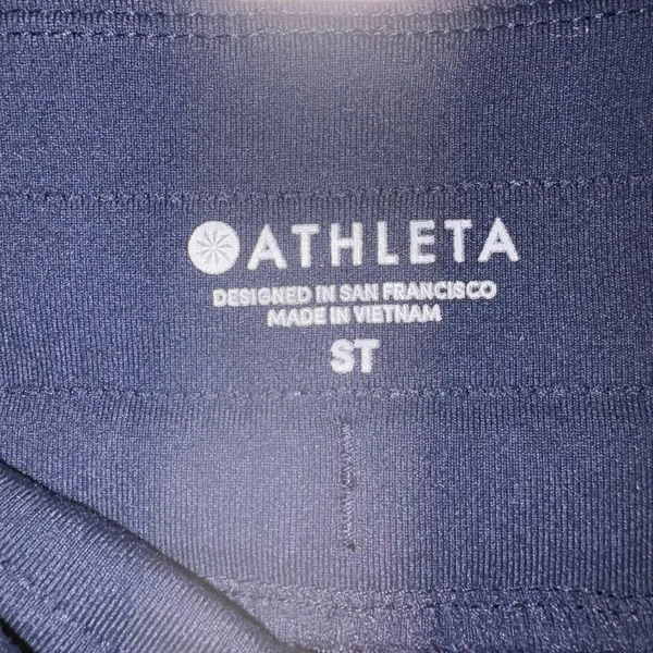 Athleta Small Tall Navy‎ Blue Side Stripe Athletic Jogger Lounge Pants - Image 6