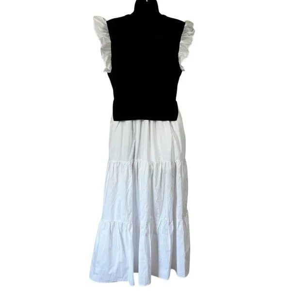 English Factory Mixed Media Sleeveless Maxi Dress - Image 12