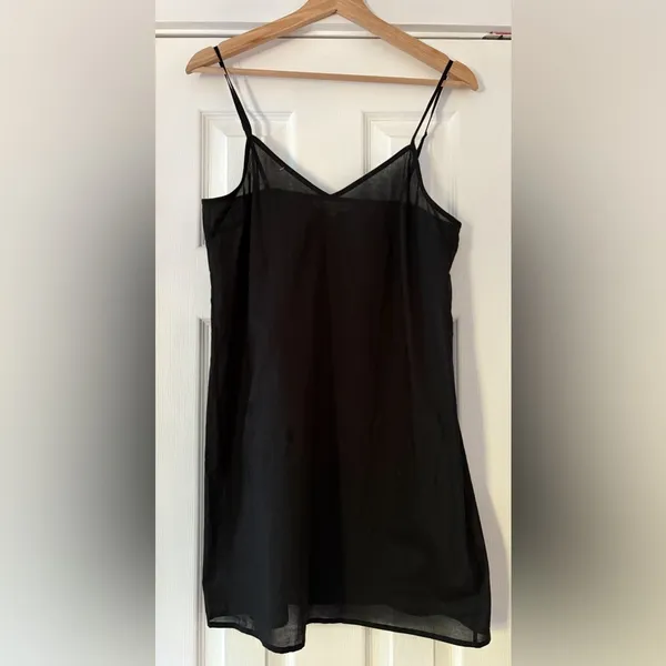 Veronica Beard Black‎ Cotton Slip for Mini Dress Size 6 NWT - Image 2