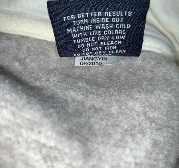 Charles River Apparel Womens Oatmeal Heathered Fleece Pullover Jacket Sz M - Image 7