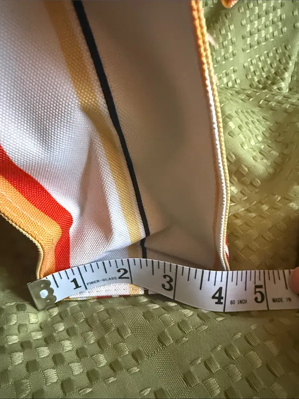 kate spade Yellow, Orange & Red Striped Canvas Tote NWOT - Image 12