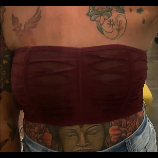 Out from under by Urban Outfitters twisted cropped top. Size medium - Image 2