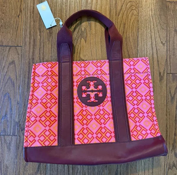 Tory Burch NWT Ella printed 4t tote bag honey suckle classic - Image 3