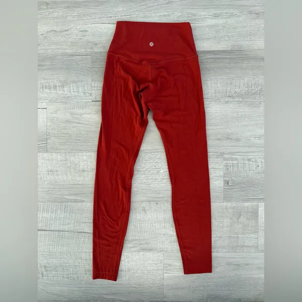 Lululemon 4 autumn rust align leggings - Image 2