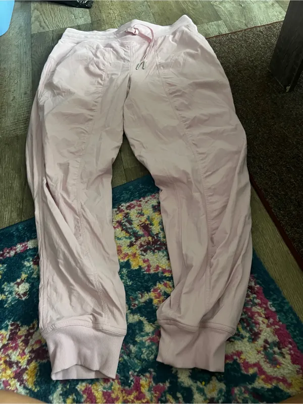 Lululemon Dance Studio Mid Rise Full Length Light Pink Jogger Pants - Image 5