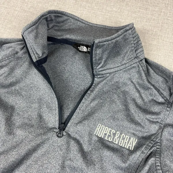 The North Face Shirt Womens Small Gray 1/4 Zip Ropes & Gray Pullover Top - Image 3