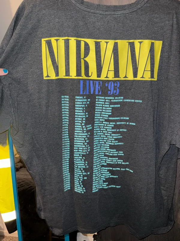Nirvana graphic tee Gray Size XXL - Image 3