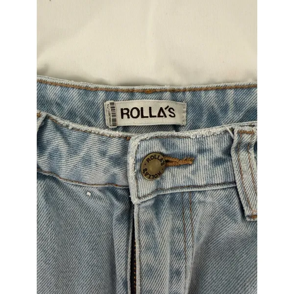 Rollas Eastcoast Flare Jeans Light Wash Distressed High Rise Wide Leg‎ 27 x 28 - Image 10