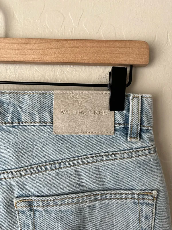 We the Free Free People Sun City Denim Capris Pale Indigo Size 25 - Image 6
