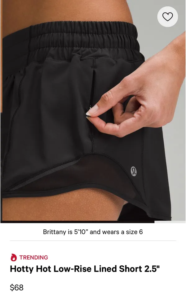 Lululemon Hotty Hot Low-Rise 2.5" Shorts - Image 9