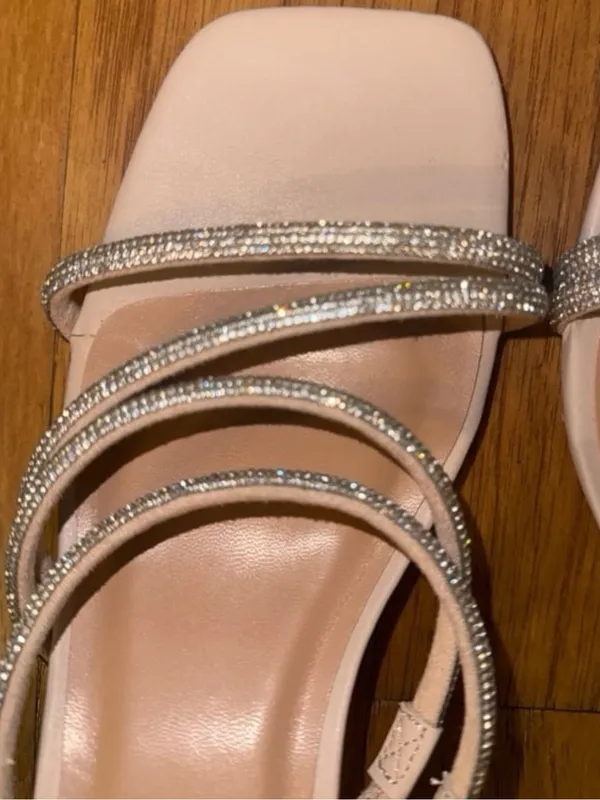 Brand New Target A New Day Sparkly + Pink Beige Square Heels - Image 3