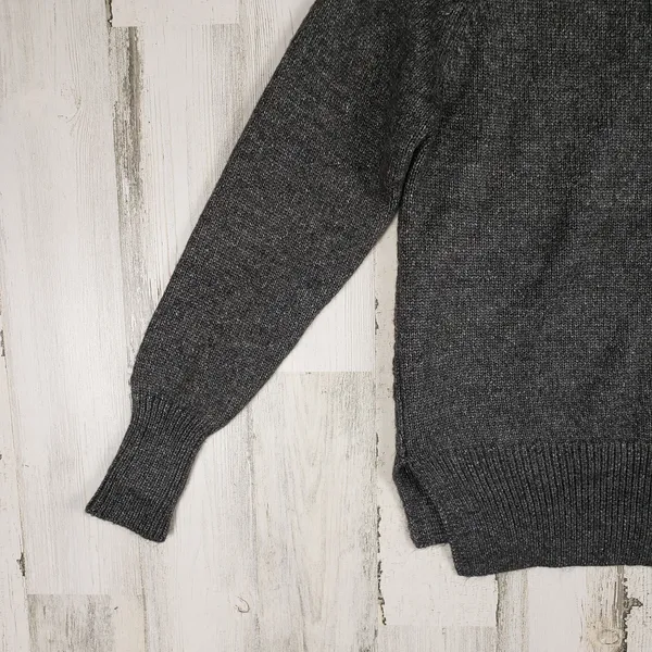 NWT St. John's Bay Gray Metallic Heavyweight Crew Neck Sweater Womens Size Small - Image 10