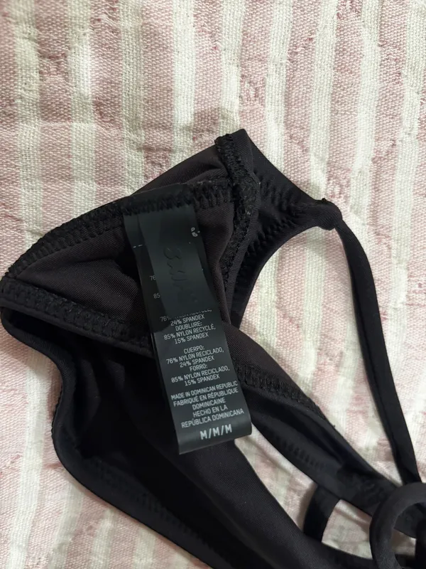 SKIMS Bikini Swim Top Micro Scoop Onyx - Image 3