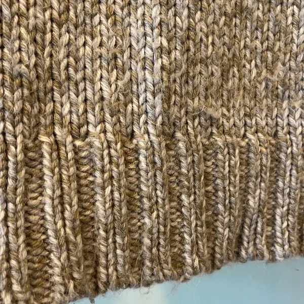 Chunky Wool Knit Cozy Sweeter Turtleneck Eagles Eye Womens Medium - Image 8