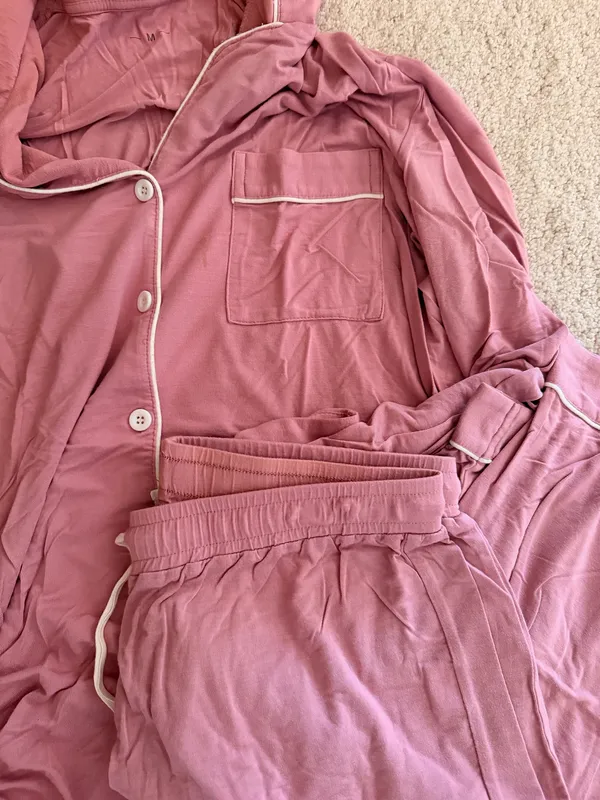 Long PJ Set Pink Size M - Image 2