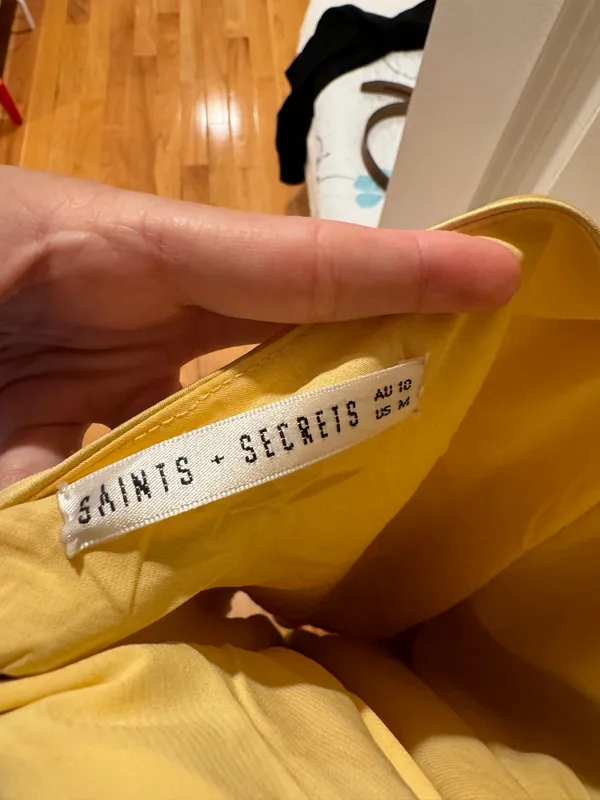 Selfie Leslie Dress Yellow - Image 6