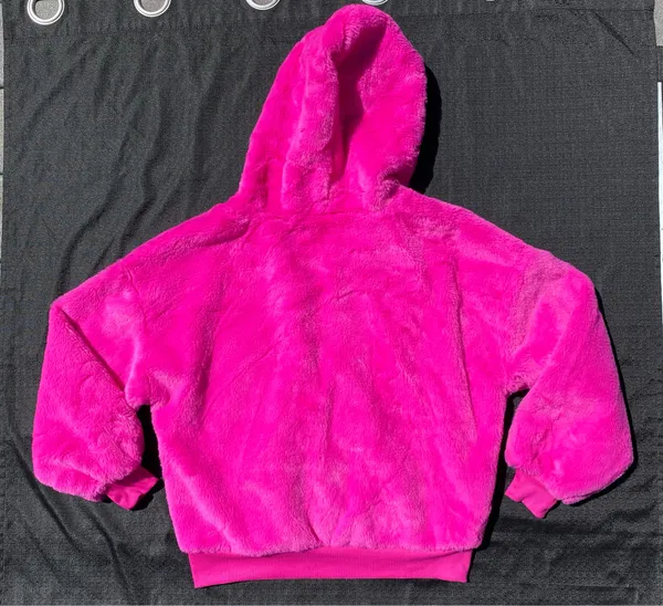 💕NWOT FCT With Love Size Small Hot Pink Faux Fur Hooded Jacket 💕 - Image 10