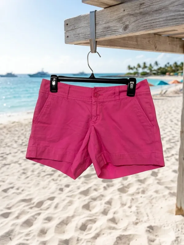 Lilly Pulitzer Bright Hot Pink Cotton Bermuda Shorts - Image 2