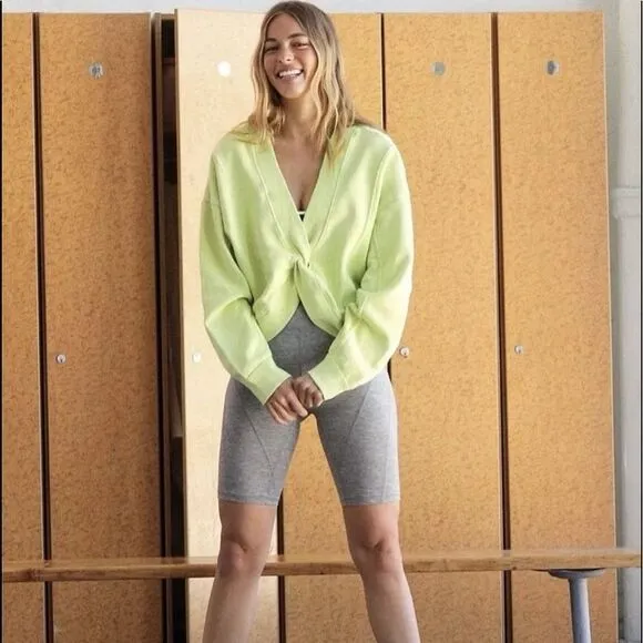 Free People Movement Go For Gold Reversible Pullover DYED gray size large - Image 9